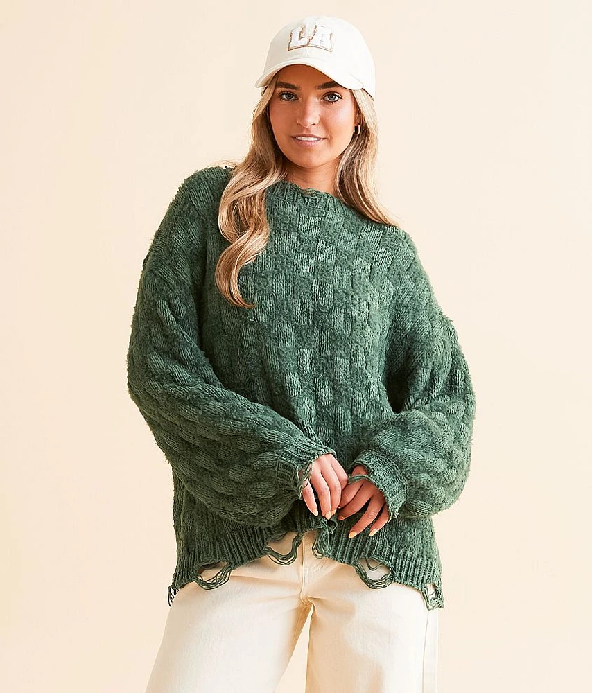 Destructed Chenille Sweater