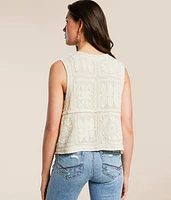 Crochet Oversized Vest - One Size