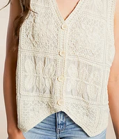 Crochet Oversized Vest - One Size
