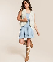 Crochet Oversized Vest - One Size