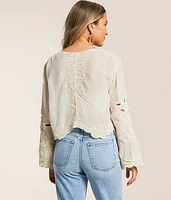 Crochet Cropped Top - One Size