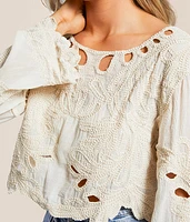 Crochet Cropped Top - One Size