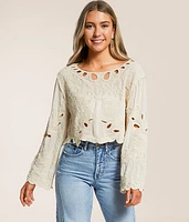 Crochet Cropped Top - One Size