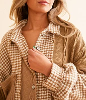 Pieced Gingham Jacket