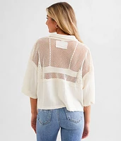 Netted Mesh Boxy Shirt