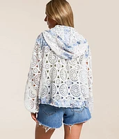 Crochet Hooded Shacket