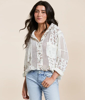 Floral Crochet Shirt