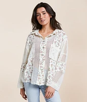 Floral Crochet Shirt