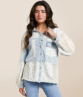 Floral Lace Western Oversized Shacket