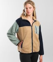 BKE core Color Block Sherpa Jacket