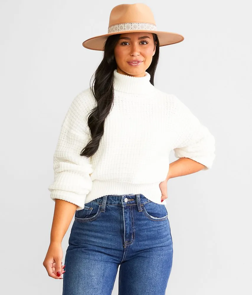 Turtleneck Cropped Sweater