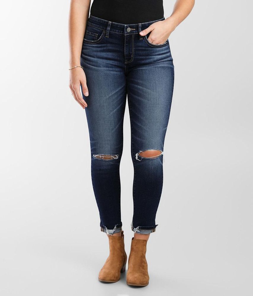 American Eagle Hi-Rise Jegging Jeans Women's 0 Long Super Stretch X  Distressed