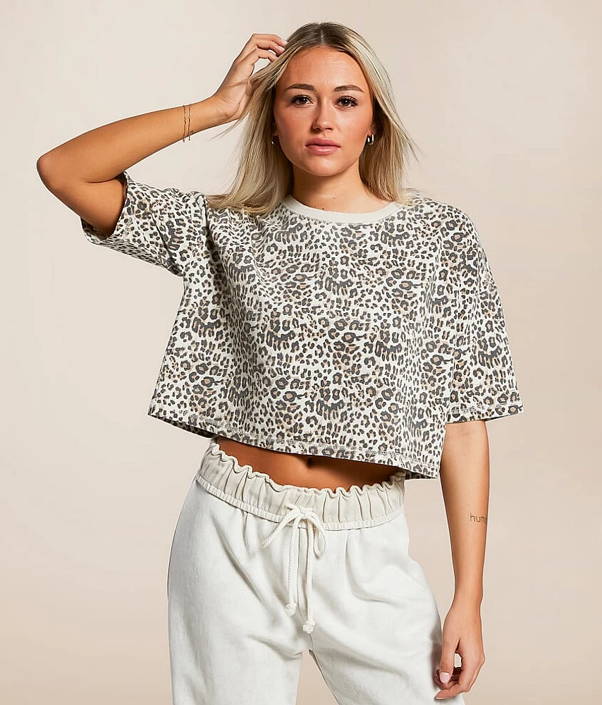 Cheetah Cropped T-Shirt