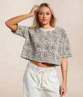 Cheetah Cropped T-Shirt