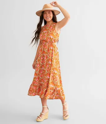 Willow & Root Floral Midi Dress