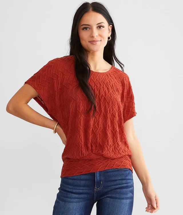 Daytrip Textured Dolman Top