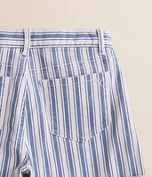 Girls - High Rise Railroad Stretch Cuffed Short
