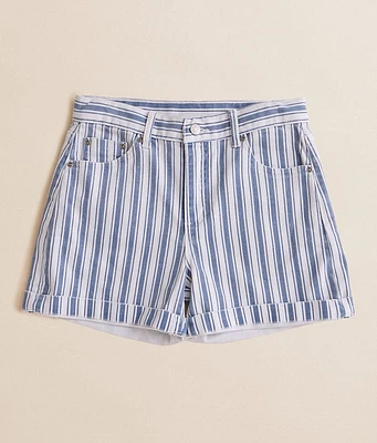 Girls - High Rise Railroad Stretch Cuffed Short