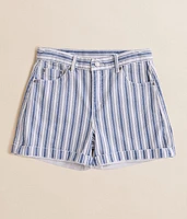 Girls - High Rise Railroad Stretch Cuffed Short