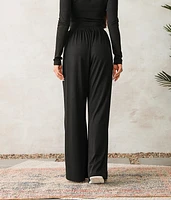 Ribbed Wide Leg Pant