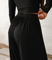Ribbed Wide Leg Pant