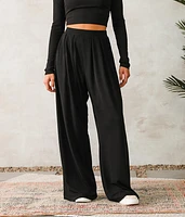 Ribbed Wide Leg Pant