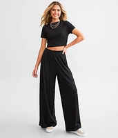 Rib Knit Cropped Top