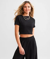 Rib Knit Cropped Top