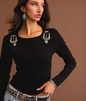 Western Buckle Top