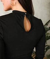Ribbed Knit Cropped Top