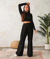 Ribbed Knit Cropped Top