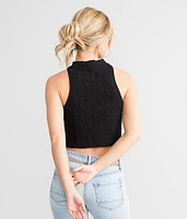 High Neck Cropped Tank Top