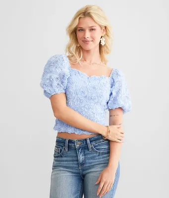 Willow & Root Rosette Floral Top