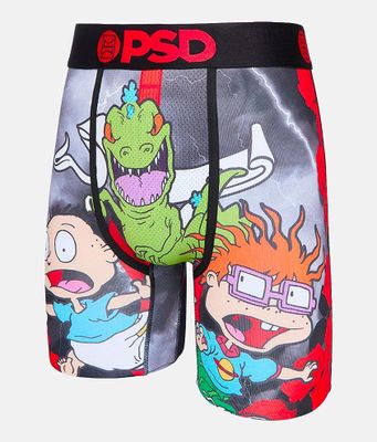 PSD Underwear Men's Boxer Briefs Rick & Morty Mashup Size: L White