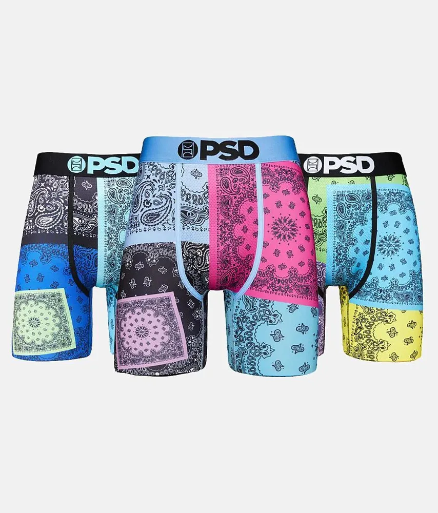 PSD 3 Pack Patches Stretch Boxer Briefs