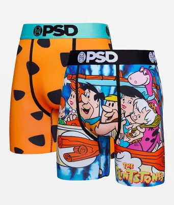 PSD Flintstone Drip 2 Pack Stretch Boxer Briefs