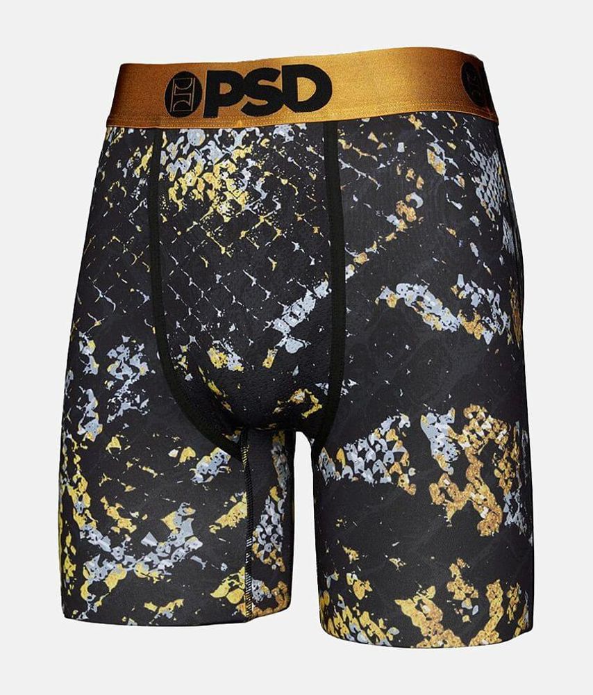 Men’s PSD Black and Yellow Ninja Boxer Briefs Large