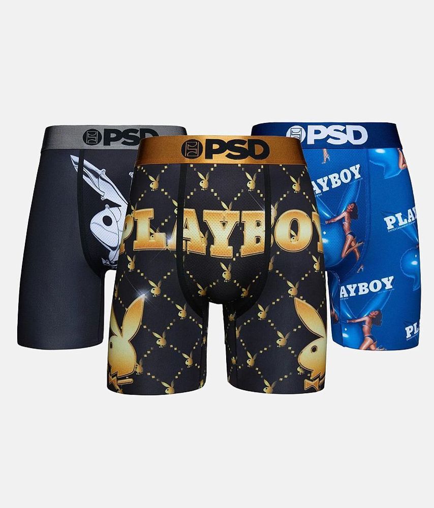 PSD 3 Pack Playboy Stretch Boxer Briefs