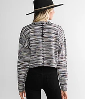 Space Dye Cropped Sweater