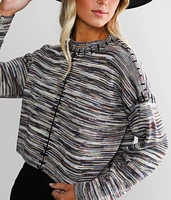 Space Dye Cropped Sweater