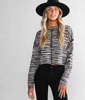 Space Dye Cropped Sweater