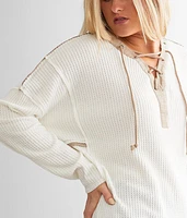 Waffle Knit Top