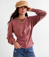 Washed Corset Top