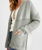 Washed Cardigan Sweater
