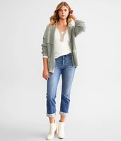 Washed Cardigan Sweater