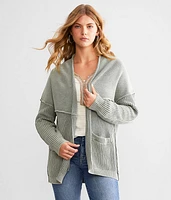Washed Cardigan Sweater