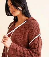 Chenille Hooded Sweater