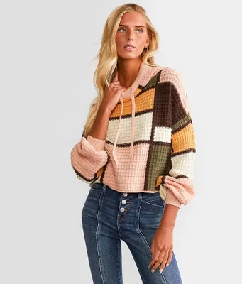 Gilded Intent Checkered Sweater
