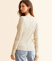 Textured Knit Henley