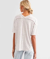 Oversized Lace-Up Top